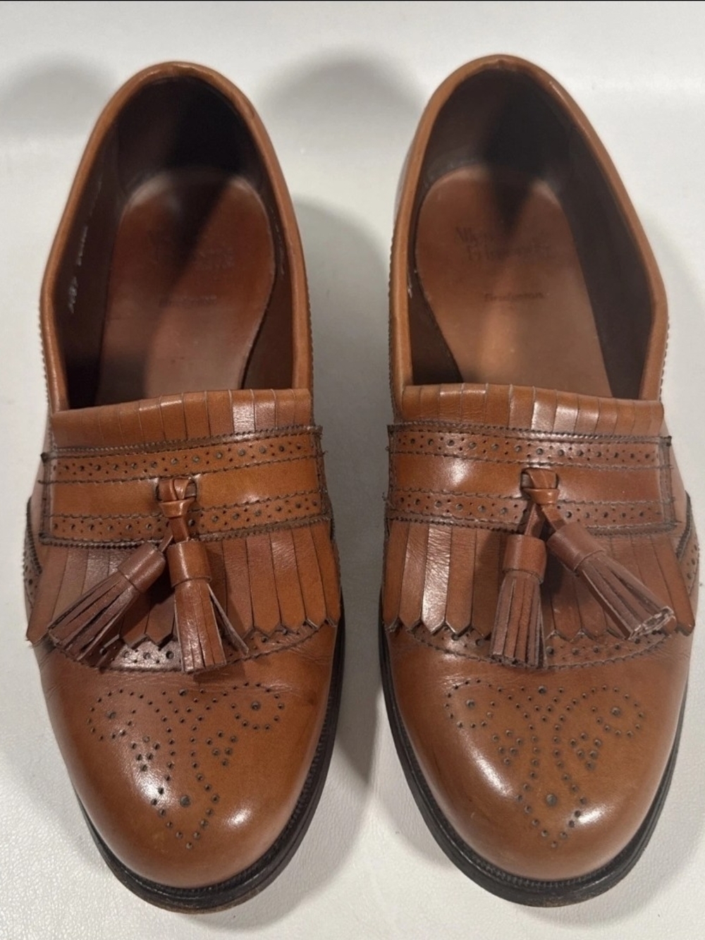 Allen Edmonds Bridgeton Tassel Loafer Men’s 9 1/2 D Brown Leather Dress Shoes